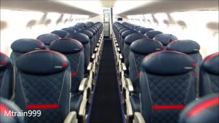 Delta E175 cabin tour (Comfort+)