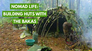 Adventure in the jungle with the Baka Pygmies: building shelters | CENTRAL AFRICAN REPUBLIC