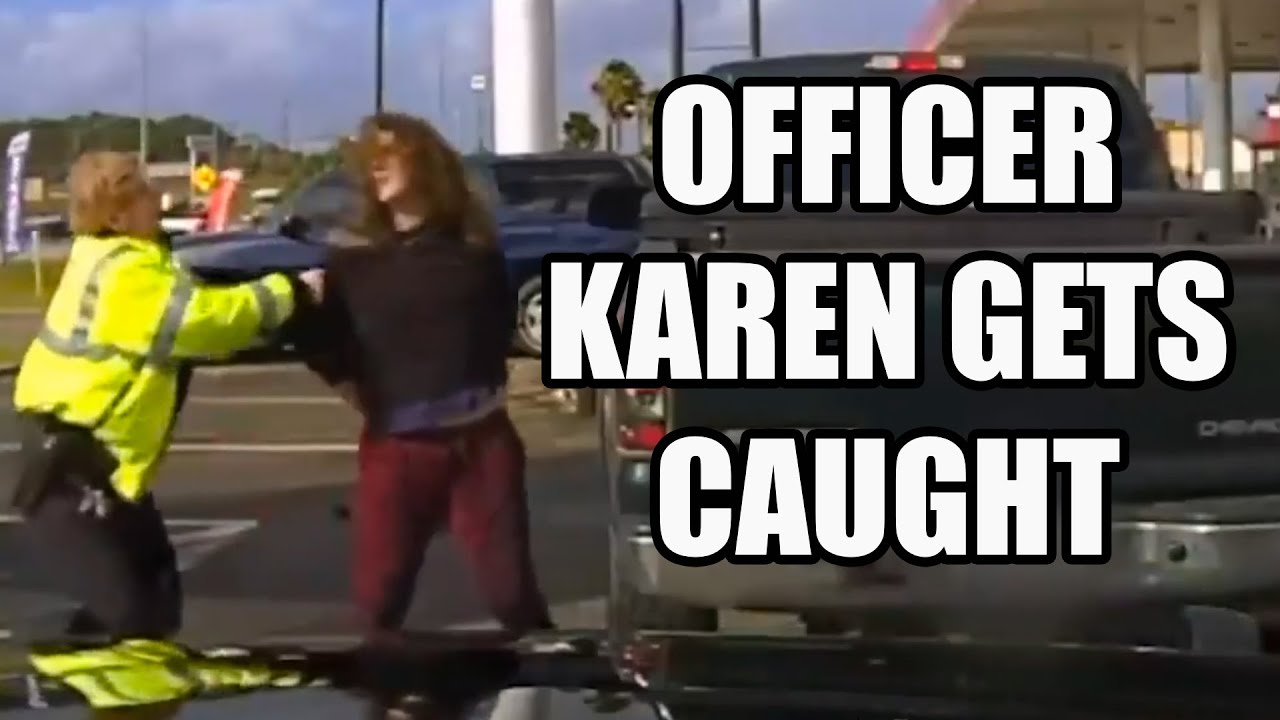 Officer Karen Gets Caught Breaking The Law - YouTube