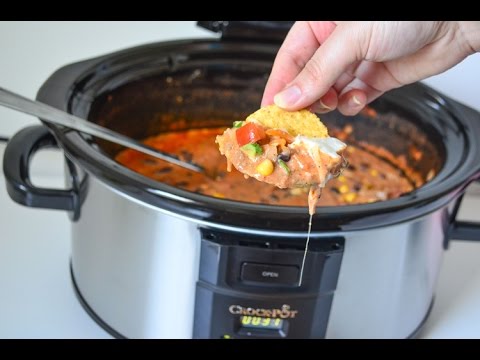 Crock-Pot® Slow Cooker Creamy Taco Chili Dip Game Day Appetizer Crock-Pot® Slow Cooker Creamy Taco Chili Dip Game Day Appetizer