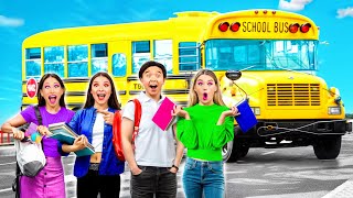 We Learn School Bus Rules With Friends | Funny Situations by GoFun Challenge
