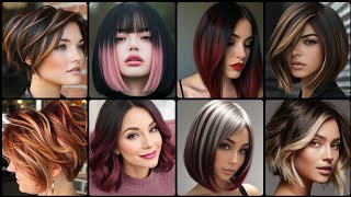 Latest & Beautiful Women's Short Highlight Hair Dye Collections #2025 #beautygirlscracks