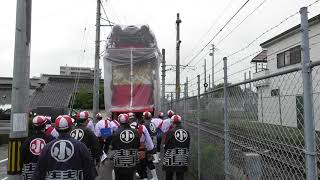 改元慶祝祭　令和元年5月1日　小迎組鳳凰車（JR武豊線東側道路通過・前編）