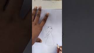 Girl drawing easy #short