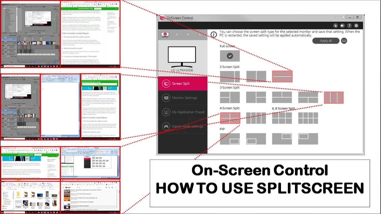 Lg Onscreen Control Split Screen Installation Usage Windows 10