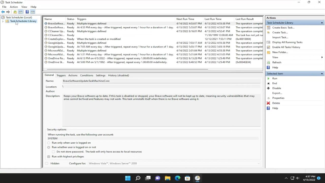 How To Enable, View, And Clear Task Scheduler History In Windows 11 ...