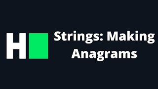 HackerRank Strings Making Anagrams problem | Java Solution | Arabic