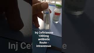 Inj #ceftriaxone 1000mg