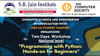 Two Day National Level Workshop on "Programming with Python: Hands-on for Beginners" Day - 2