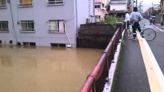 台風１８号による大雨の影響・京都市伏見区の住吉小学区【2013.9.16】023