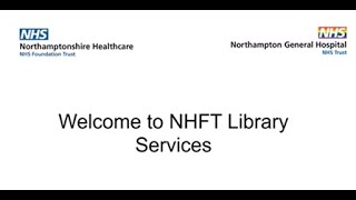 NHFT Libraries Student induction