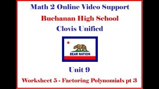Math 2 Unit 9 WS 5 Homework Help Morgan