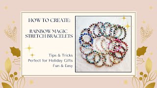 Rainbow Magic Stretch Bracelet Tutorial