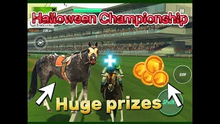 Competing in the Halloween Championship & winning huge prices - Rival Stars Horse Racing