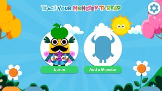 Teach your monster to read walk-through 1. best phonic game for kids