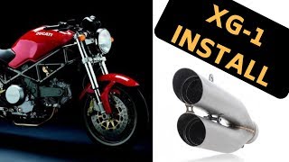 Danmoto XG-1 install on a Ducati Monster