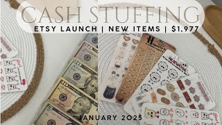 Cash Stuffing | Etsy Launch | Last Stuffing of January