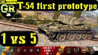 World of Tanks T-54 first prototype Replay - 7 Kills 4K DMG(Patch 1.4.1)