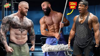 ELITE Powerlifter ANATOLY Use 32kg Mop in a GYM 🧹 | Pretended to be a CLEANER #34