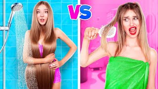 Long Hair vs Short Hair | Girly Relatable Struggles with Short vs Giga Long Hair
