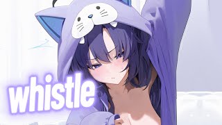 Nightcore - Whistle (Lyrics)