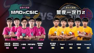 【2018六都】【總決賽 - 小組賽】MADxCSIC vs 菜皮一定行2