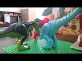 Lego Trex vs spino Jurassic Park 3