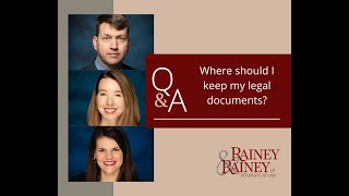 How Do I Store My Legal Documents?