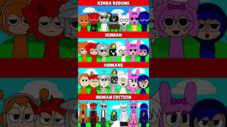 Incredibox Sprunki Kinda Redone VS Human VS Humans VS Human Edition *MIX VERSION*