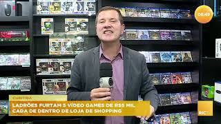 Ladrões furtam vídeo game de dentro de loja de shopping