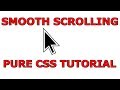Smooth Scrolling Effect with Pure CSS [No JQuery] || Anish Web