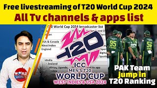 Free livestreaming of T20 World Cup 2024 | PAK team, Fakhar Zaman jump in ICC T20 ranking