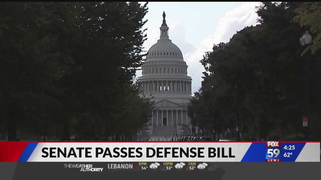 Senate Passes Defense Bill - YouTube