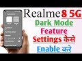 Realme 8 5G How To Enable Dark Mode Feature  Settings