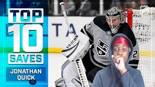 NBA Fan Reacts To Top 10 Jonathan Quick Saves from 2019-20 | NHL