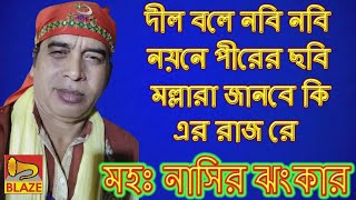 দীল বলে নবি নবি নয়নে পীরের ছবি মল্লারা জানবে কি এর রাজরে | মহঃ নাসির ঝংকার |Qawwali|Md Nasir Jhankar