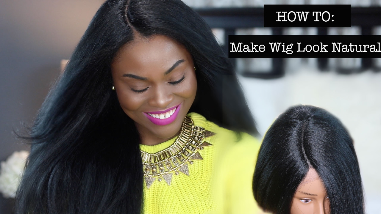 How To Make A Synthetic Wig Look Natural Youtube