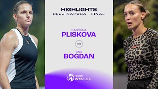Karolina Pliskova vs. Ana Bogdan  | 2024 Cluj-Napoca Final | WTA Match Highlightss