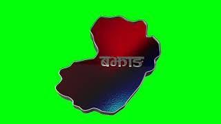 bajhang district map nepal green screen 1080p royalty free