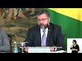 intervenções do ministro ernesto araújo na cerimônia de lançamento dos estudos da ocde