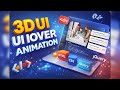 3D UI Section Hover Animation | HTML CSS jQuery (Code + Preview)