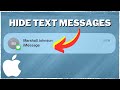 How To Hide Text Messages On iPhone Lock Screen! (2024)