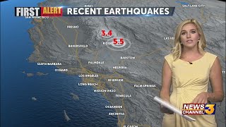 5.5 magnitude earthquake strikes near Ridgecrest, felt in Coachella Valley