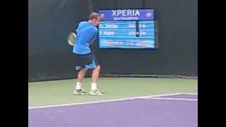 Grega Zemlja matchpoint vs Florian Mayer ATP Masters 1000 Miami 2013 Sony Open Jblazed.com Mar22