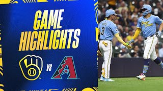 D-backs vs. Brewers Game Highlights (9/22/24) | MLB Highlights