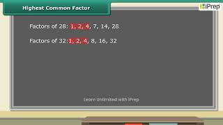 Highest Common Factor | Playing With Numbers | Math | Class 6 | iPrep