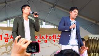 [FANCAM] 110901 Kangin sang 4th song at the expo