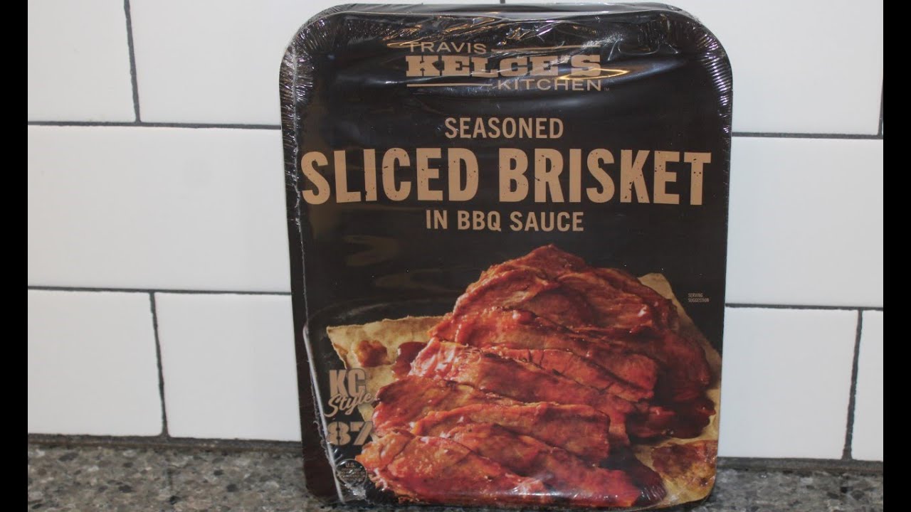 Travis Kelce’s Kitchen Seasoned Sliced Brisket In BBQ Sauce Review ...