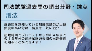 司法試験「刑法」の頻出分野論点を一気に紹介！