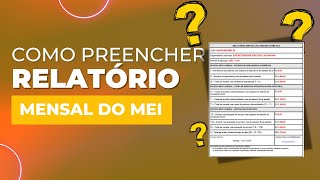 Como preencher relatório mensal do MEI